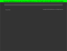 Tablet Screenshot of healthlifestyle.com